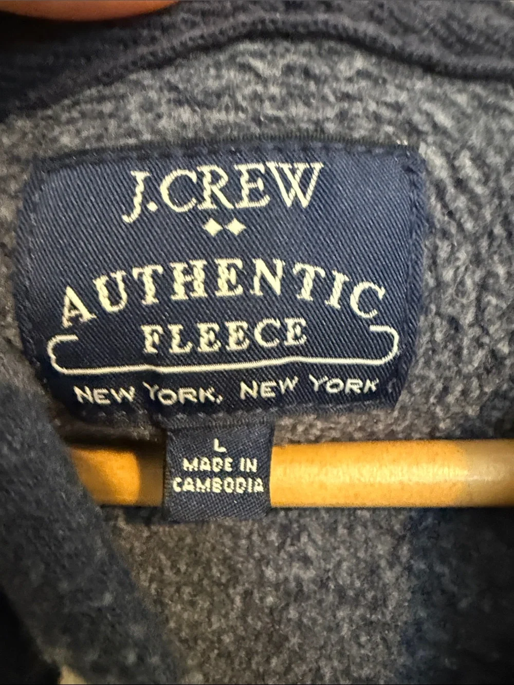 J. Crew Men’s Blue Full-Zip Hoodie - L